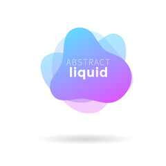 colorful fluid and wave badges background	