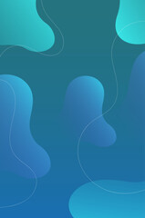 Abstract blue background with waves