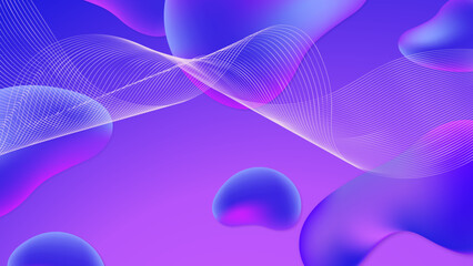 Abstract background with flowing lines, abstract purple background with lines