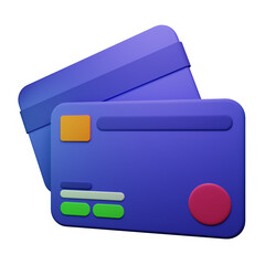 Credit card 3d Illustration