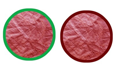 a set of colored circles isolated on white.