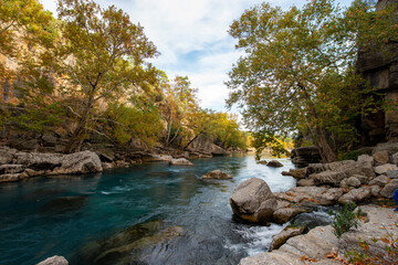 Antalya - Turkey. May 01, 2017. Koprulu Canyon, Manavgat, Antalya - Turkey.
