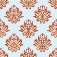 Pixel ethnic oriental pattern traditional design for clothing fabric textile Aztec African Indonesian Indian seamless pattern fabric print cloth dress carpet curtains and sarong 