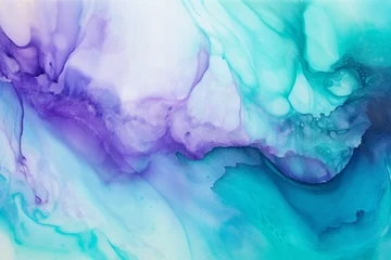 Küchenrückwand Plexiglas Kristalle abstract watercolor background