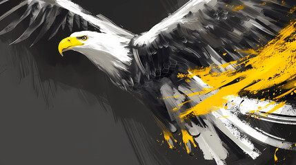 Eagle flying background
