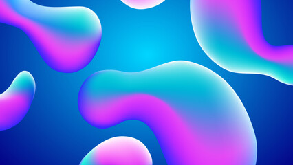 Abstract background with circles, Colorful banner