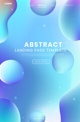 Abstract background with lines, Blue banner sale, Landing page