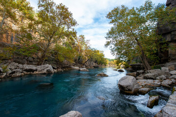 Naklejka premium Antalya - Turkey. May 01, 2017. Koprulu Canyon, Manavgat, Antalya - Turkey.