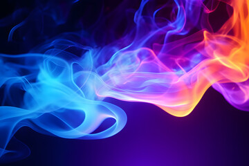 Fototapeta premium : Abstract Fogs with Holographic Lights