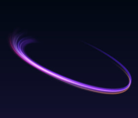 Abstract purple light lines realistic vector illustration