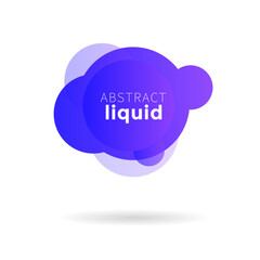 Blue liquid abstract