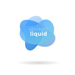 Blue liquid abstract