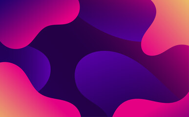 Abstract background with waves, Colorful banner
