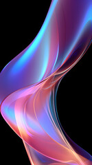  Abstract Neon Curve Background