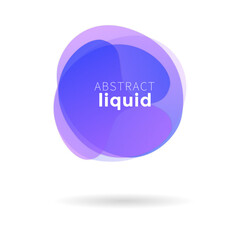 Liquid label, Liquid banner,bubble
