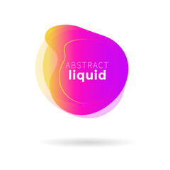 colorful speech bubble, Liquid label, Liquid banner