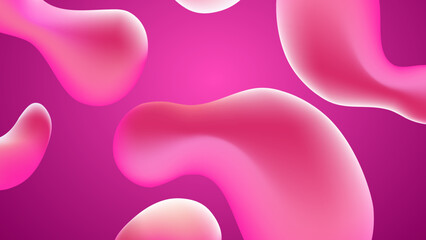 Abstract background with bubbles, Pink background