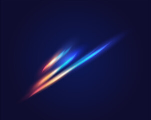 Multicolor light refraction realistic vector illustration