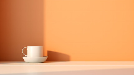 White Cup on White Counter, product presentations
