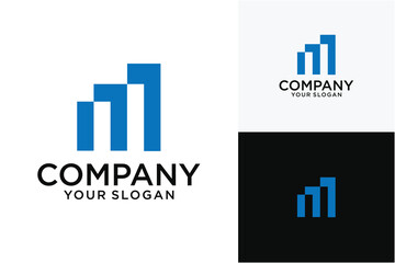 Financial accounting Logo Design Vector Illustration