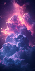 photo of purple blue black clouds