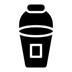 bucket glyph icon