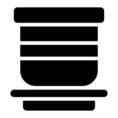 bucket glyph icon