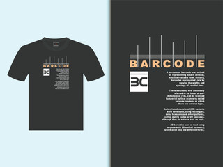 Barcode t-shirt design