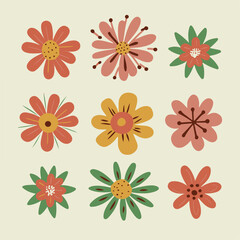 Botanical Charm: Delightful Flowers with Natural Accents