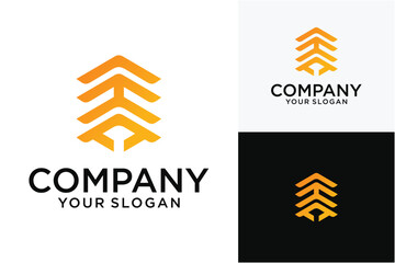 Initial letter H Honey Bee icon logo design template