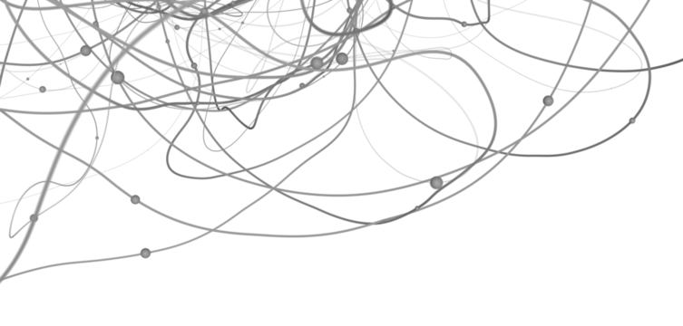 Multi color connected lines and dots network 3d illustration