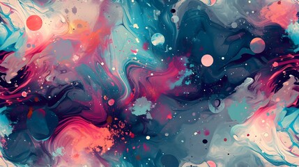abstract cosmic background seamless pattern