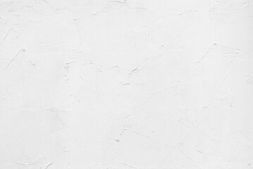 White painted plastered wall texture as background