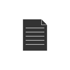 Document icon isolated on transparent background