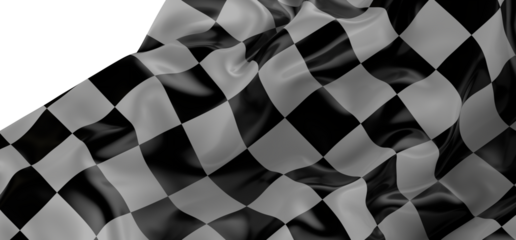 Black and white checkered abstract background. Race background with space for text. Racing flag