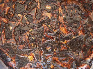 volcano lava texture background - 728743342