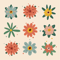 Blooming Buds: Cute Flowers Blossoming on Branches