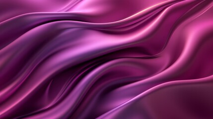 Obraz premium Smooth 3D luxury plum color abstract waves design background