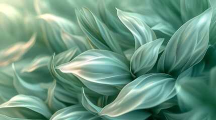 Graceful Motion: Serene rhythms flow through rosemary's leaves, creating wavy patterns of tranquility.