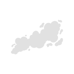 Selbstklebende Fototapeten Cartoon smoke cloud © King Silhouette