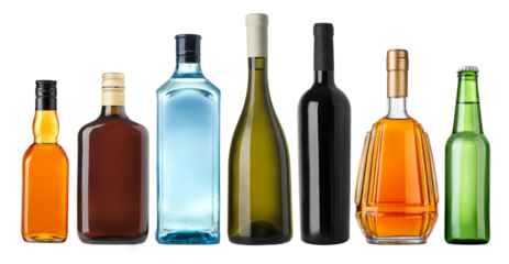 Set of diffrent bottles