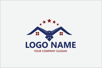 Property roof logo vector