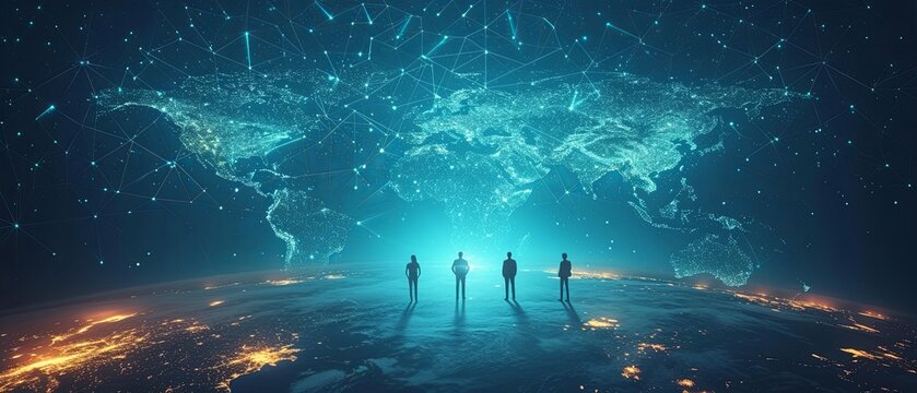 Cosmic Congregation: A Celestial Gathering in Orbit