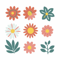 Petal Picnic: A Playful Array of Flowers and Branches