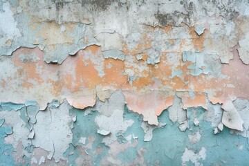 Textured wall with peeling paint Abstract and artistic