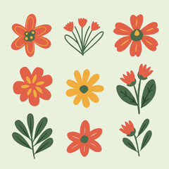 Flora Fantasy: Enchanting Flowers with Natural Accents