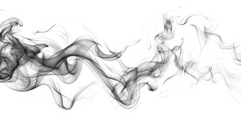 Dark Smoke in Horizontal View