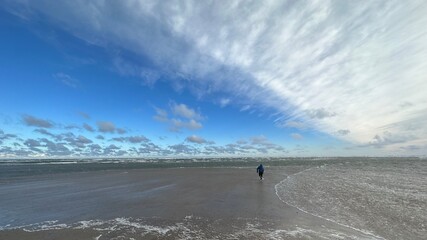 The Powerful Union of the Skagerrak and Kattegat Seas at Grenen Point, Denmark