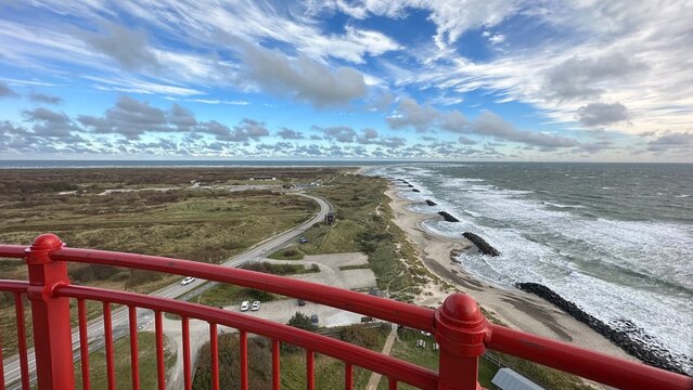The View to Grenen, Denmark from Skagen Lighthouse 
