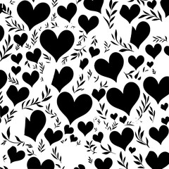 Fototapeta premium valentine day, valentine clipart, valentine day cliparts, heart, love, pattern, valentine, seamless, vector, design, illustration, art, hearts, symbol, day, wallpaper, shape, pink, card, texture, 